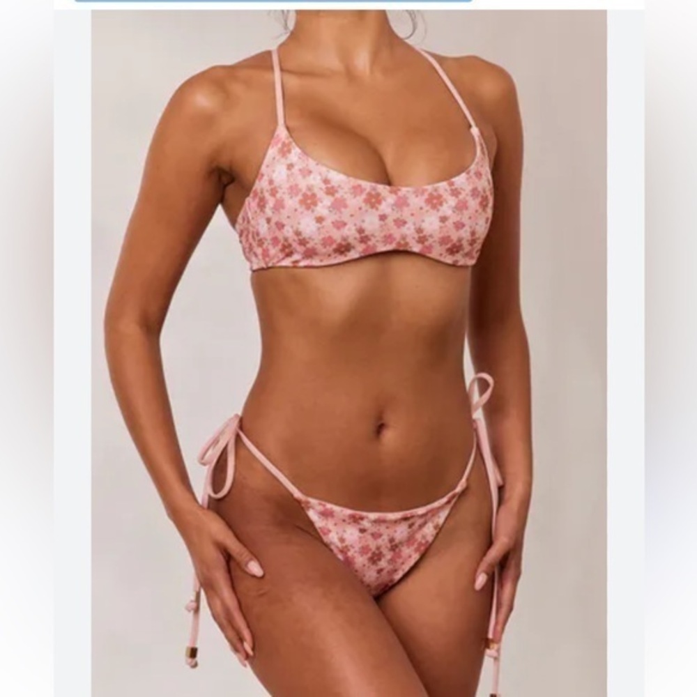 LOUNGE Two Piece reversible Swimsuit Size S